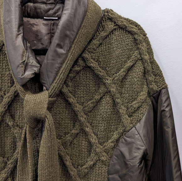 Crea Concept Cable Knit Puffer Jacket - Picture 5 of 9